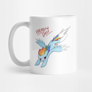 Sketchy Rainbow Dash Mug